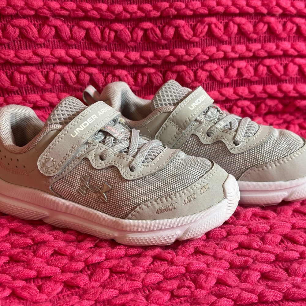 Under Armour Kids Light Gray Sneakers